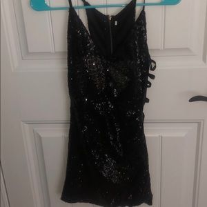 Sequin open back dress!